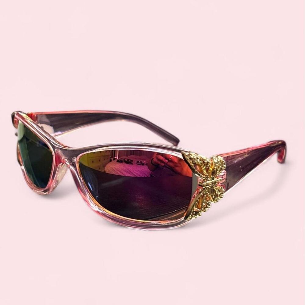 Fairycore women's sunglasses cottagecore fairy glam pink